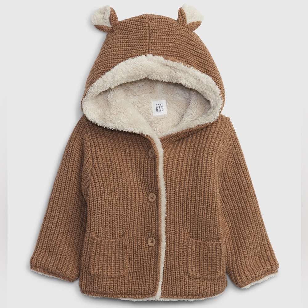 Gap Baby Sherpa Lined Sweater 6-12m
